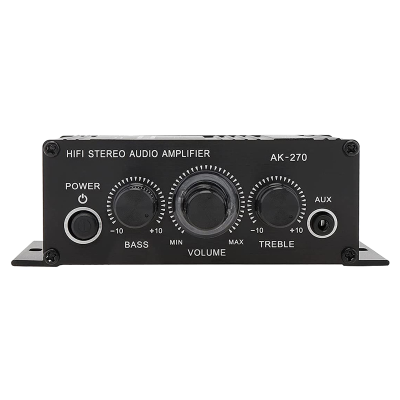 Wzmacniacz audio AAAEL-3X do karaoke, kina domowego, 2-kanałowy wzmacniacz klasy D, wejście USB/SD AUX: Default Title