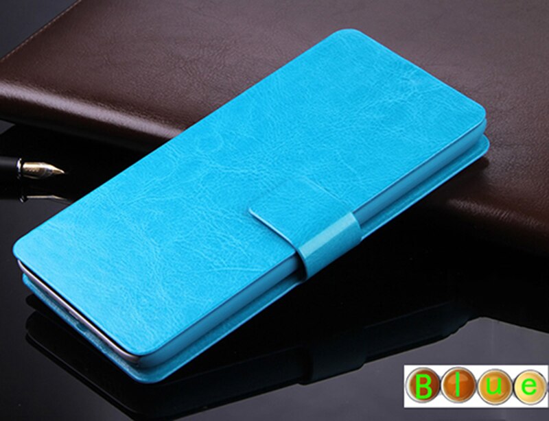 For Lenovo K5 Play L38011 Case 5.7'' Business Flip Wallet Leather Phone Fundas Cover Capa: DS Blue
