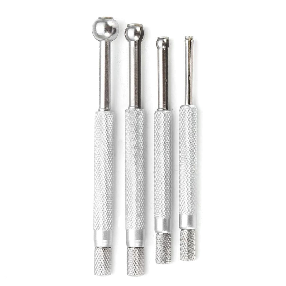 4pcs/set Ball Small Hole Gauge Steel Telescopic Gage Set 3-13mm Internal Gauge