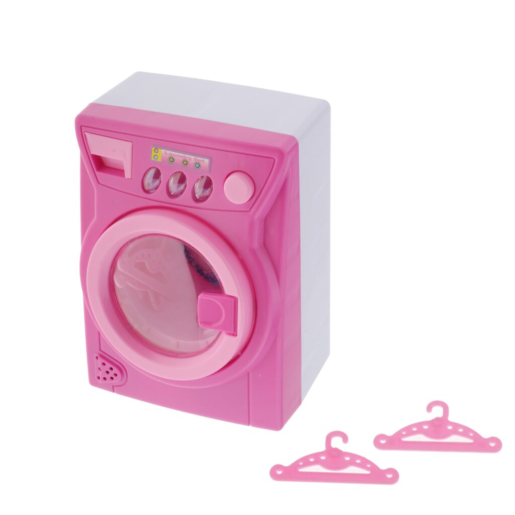 Washing Machine Plastic Toddlers Pretend Play Set Educational for Kids