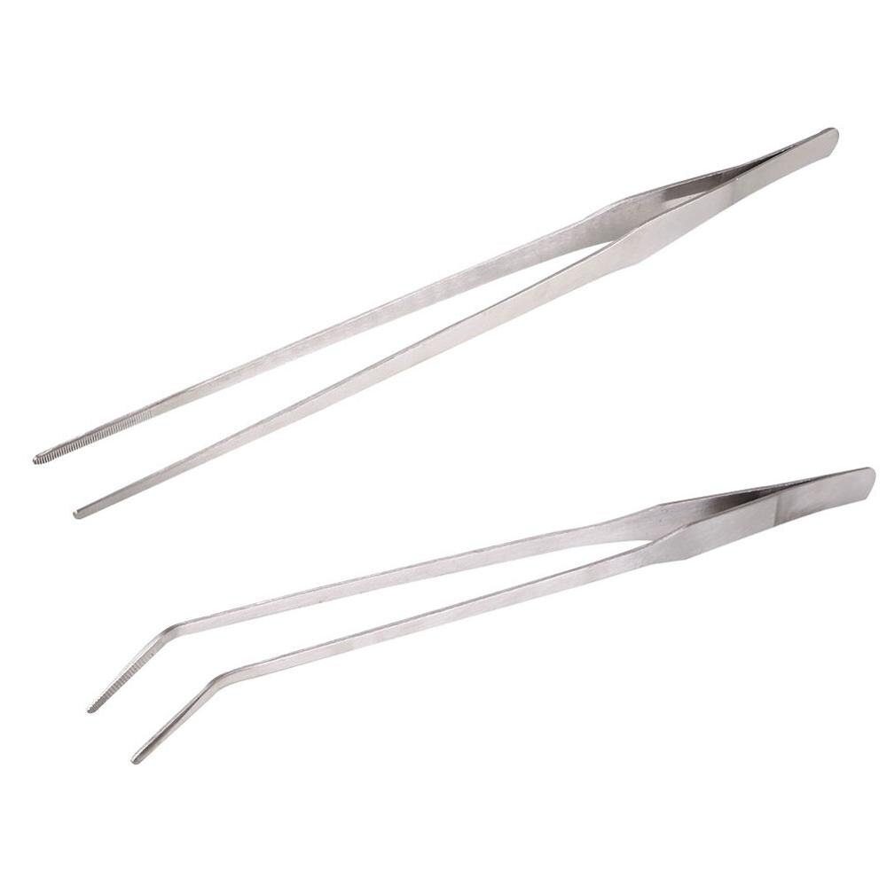 Aquarium tank gereedschap waterpest clip aquascaping vissenkom waterplanten lange pincet roestvrij staal onderhoudsgereedschap