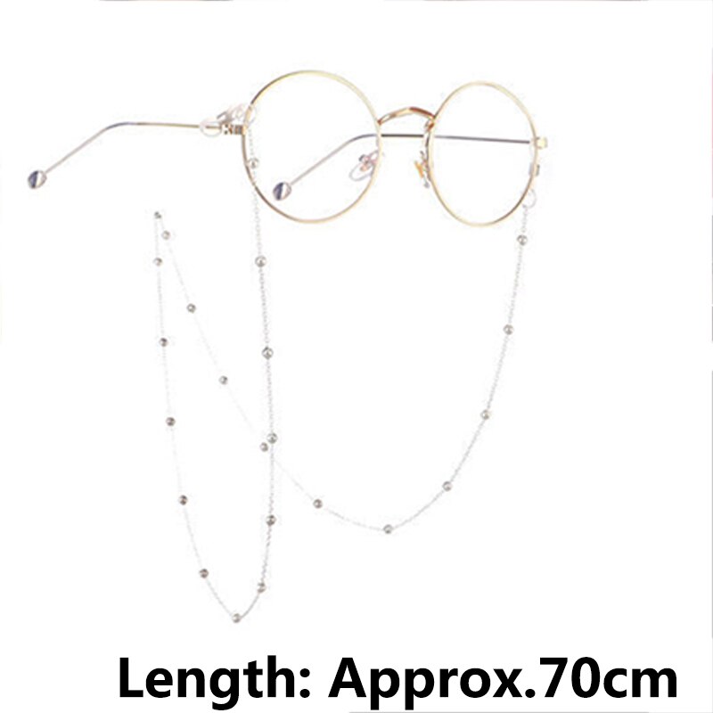 1 stücke Brillen Gurt Lesebrille Hängen Kette Sonnenbrille Brillen Halfter Nacken Kabel Gläser Unterhose Metall Kette: 10