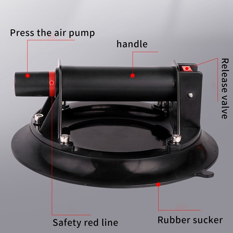 Glass Suction Cup Vacuum Glass Lifter 8 inch Powerful Heavy Duty Vacuum Lifter Industrial Vacuum Lifter for Granite