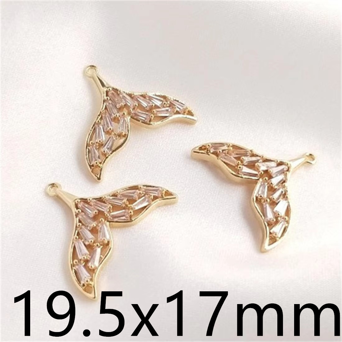 14K Vergulde Walvis Zeemeermin Staart Hanger Diy Hand Armband Sleutelbeen Ketting Oorbellen Hanger Accessoires: Antique Bronze Plated