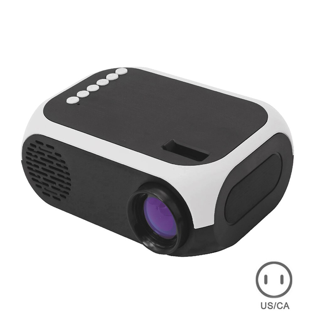 HD 1080P ah CONDOTTO il Proiettore Portatile mini casa Theater cinema Leggero USB AV HDMI VDX99: bianca US spina