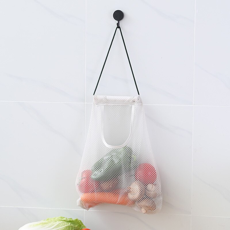 Vegetable Fruits Storage Bag Portable Reusable Grocery Bags Eco-Friendly Net Bag Onion Storage Reusable Kitchen Storage: 01