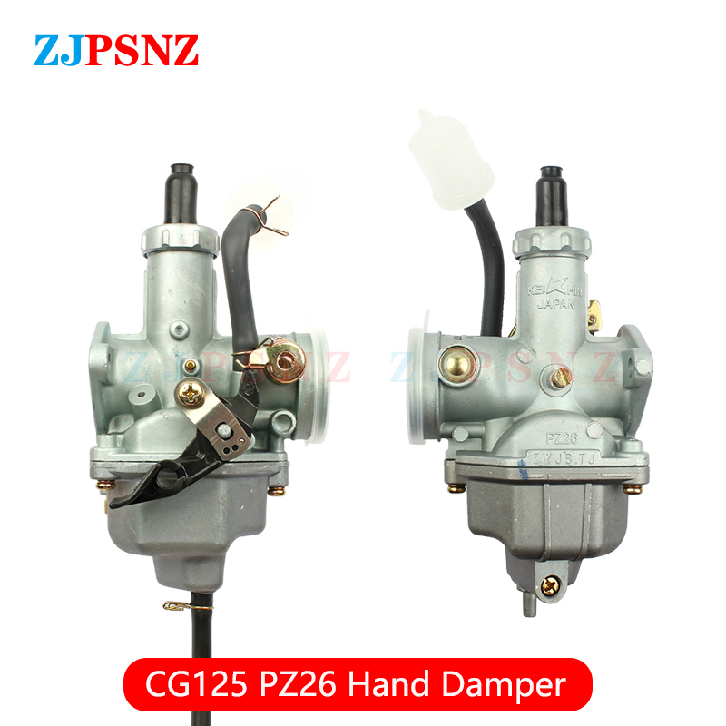 Motorcycle Carburetor PZ26 PZ27 PZ30 Hand Cable Chock Carb For CG 125cc 150cc 175cc 200cc 250cc Dirt Bike ATV Quad Go Kart