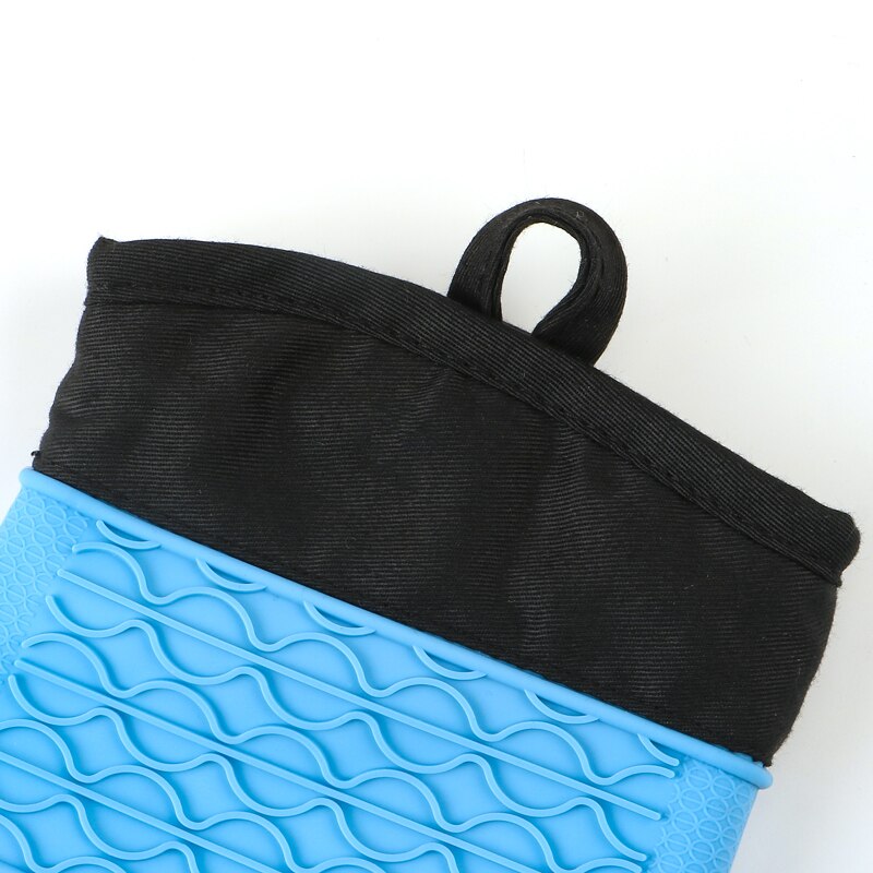 Silicone Baking Gloves High Temperture Gloves Thickened Cotton Silicone Microwave Oven Gloves Kitchen Slip-Proof Gloves