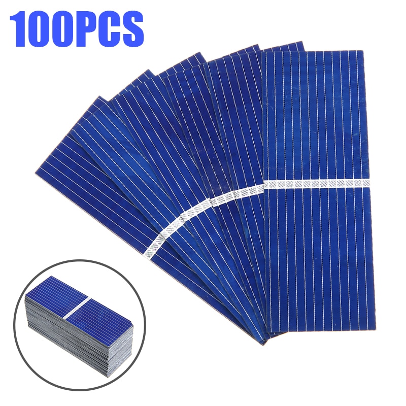 100 Stks/set Zonnepaneel 0.5V 320mA Solar Batterij Panelen Mobiele Diy Batterij 52*19Mm