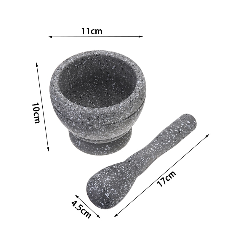 Resin Mortar Pestle Tool Set 11 Cm Large Mortar Kitchen Herbs Spices Food Shreding Grinding Tool For DIY Sauce Making Mills