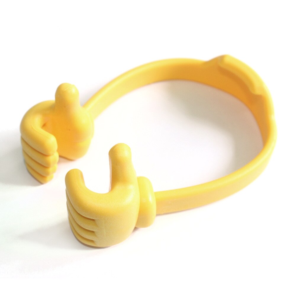 Mobile Phone Holder Thumbs Modeling Phone Stand Bracket Holder Mount for IPhone6 6S 5S for Samsung Tablets: Yellow