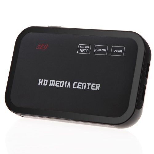 Full HD 1080P Media Player Center RM/RMVB/AVI/MPEG Multi Media Video Player with HDMI YPbPr VGA AV USB SD/MMC Port Remote Cont: Default Title