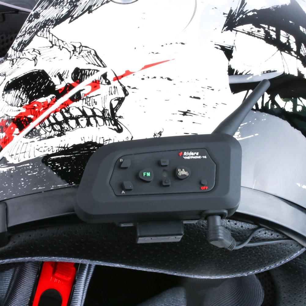 Vnetphone  v4 v6 intercom tillbehör 3.5mm jack plug hörlurar stereo kostym för  v6 v4 bluetooth intercom motorcykel