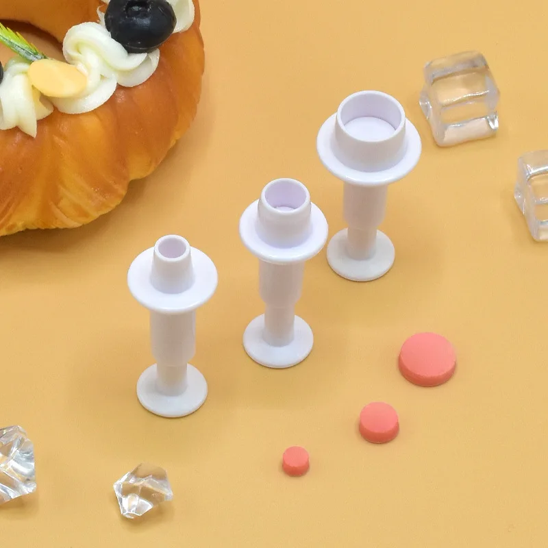 Herramientas para hornear, troquel de corte de plástico con impresión, modelado básico, geometría, prensado, galleta, Fondant, molde para pastel, suministros de cocina: Transparente