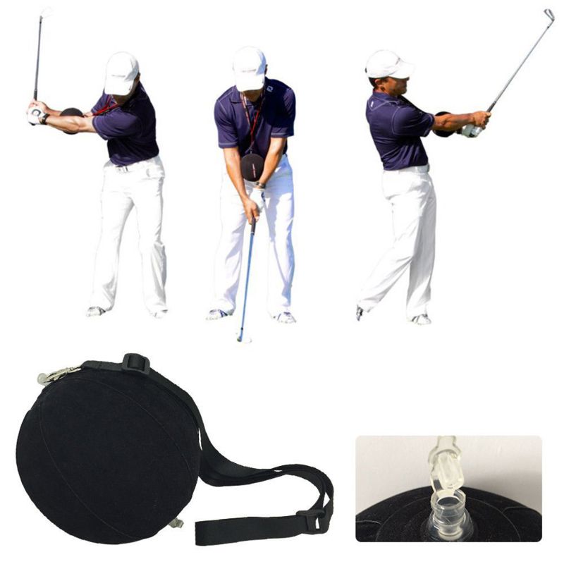 Golf Swing Training Aid Set Golf Trainer Practice Ball Swing Posture Correction Inflatable Ball