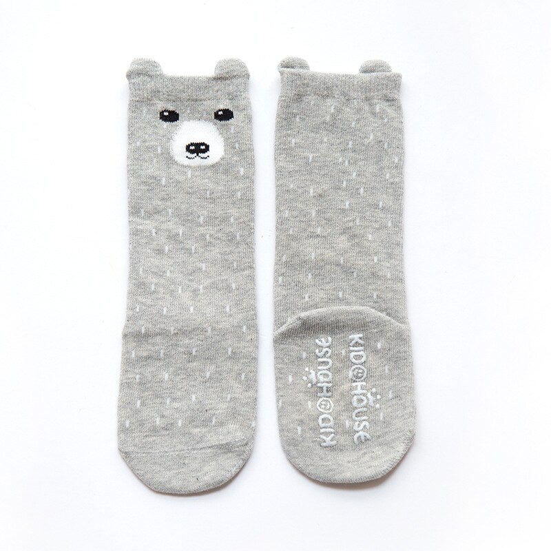 unisex Baby Jungen Karikatur Lange Socken Für freundlicher Frühling Herbst Baumwolle Ebene Baby Knie Hohe Bein Warme Anti Unterhose Gummi sohle Socken