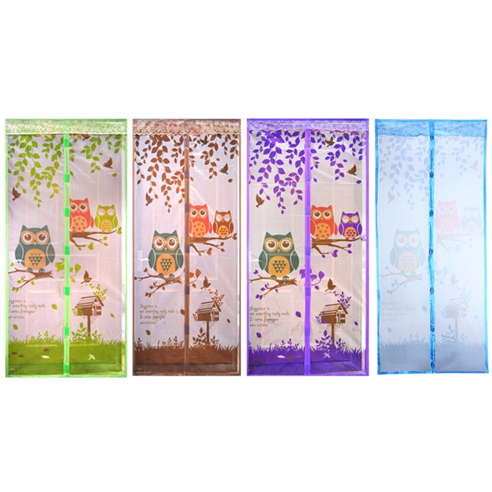 Cortina magnética antimosquitos de 4 colores, cortina de puerta de tul, pantalla de cierre automático para puerta, red de malla de verano 90/100x210cm20