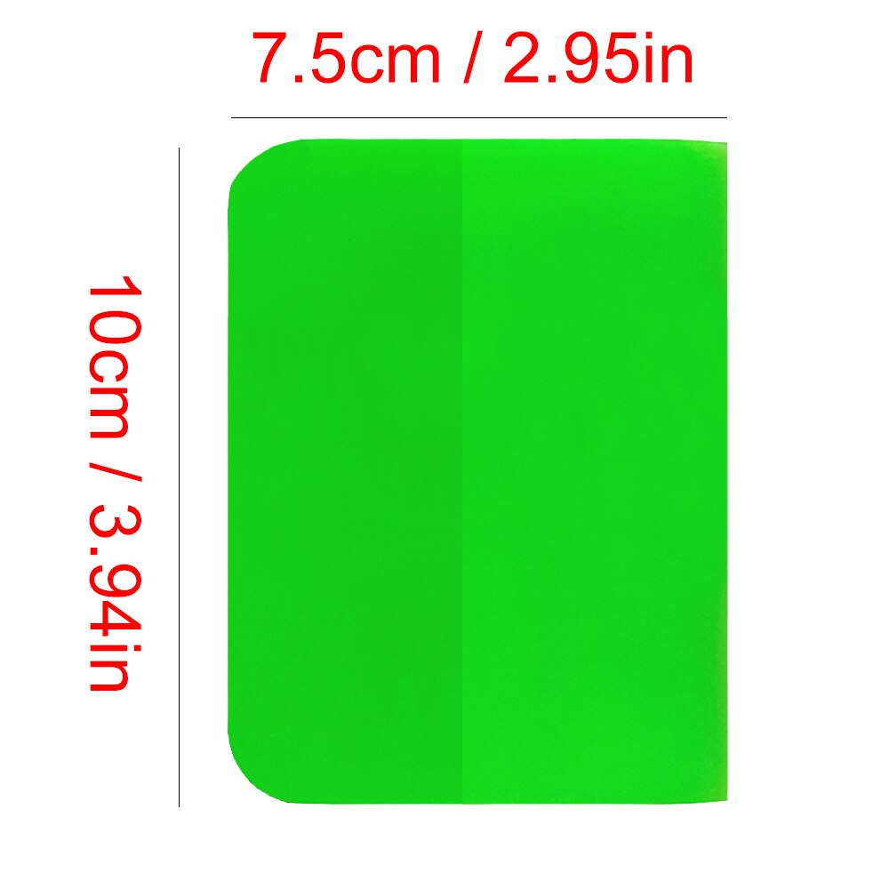 6.5/10/12cm 5.5/7.5cm Width Pink Scraper Soft Rubber Car Window Squeegee Tint Tools Glass Water Wiper Vinyl Wrap Blade B72 B77: 7.5x10cm green