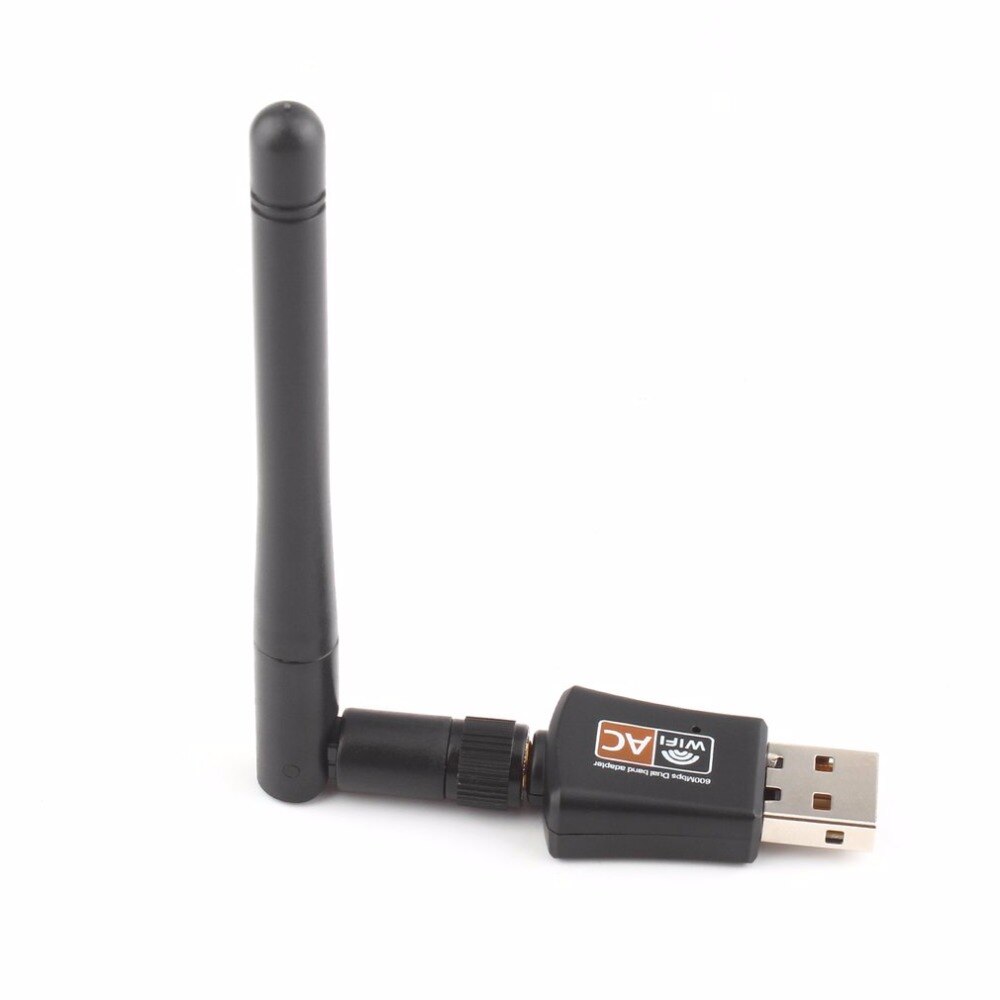 TEROW USB 2.0 600mbps WiFi Wireless Network Card Dual Band High Speed 802.11ac LAN Adapter with rotatable Antenna