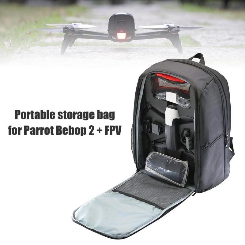 Justerbar nylon drone rygsæk crossbody håndtaske til papegøje bebop 2 power fpv let, stor kapacitet og let at bære