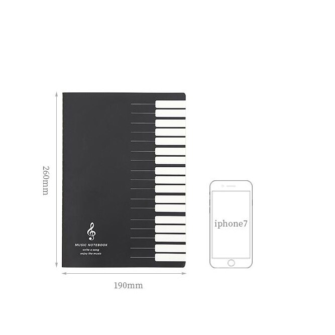 Cahier de Notes de musique à cinq lignes