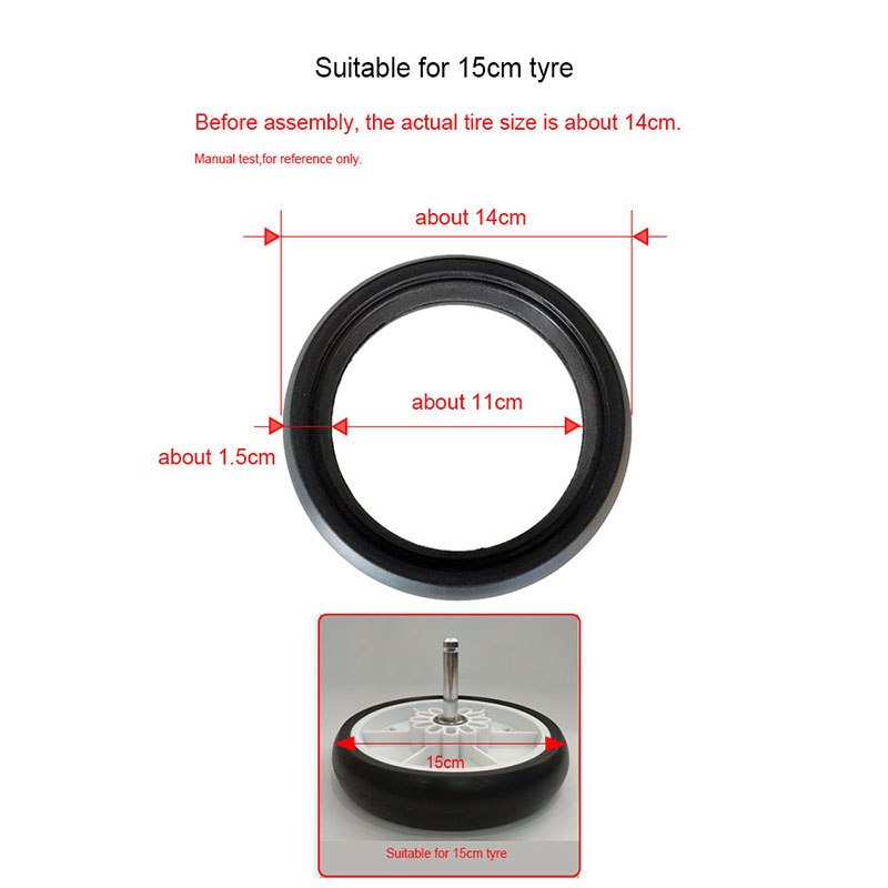 Ruedas para cochecito de bebé de la serie Yoya Plus, accesorios para coche de bebé, cubiertas de neumáticos Yoya Plus 2/3/4/Max/Pr: 15cm tyre cover