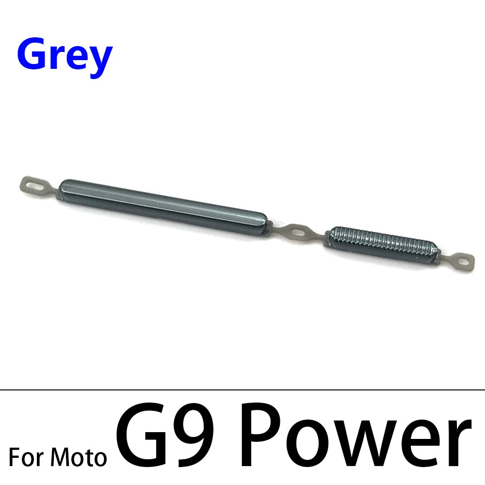 10Pcs/Lot, For Moto G9 G7 Power G8 Plus Play / G8 Power Lite Power Button ON OFF Volume Up Down Side Button Key: G9 Power Black