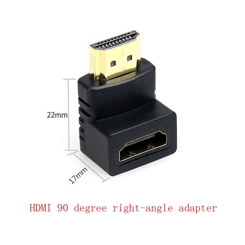 HDMI 90 gradi ad angolo retto adattatore HDMI 270 gradi HDMI maschio a femmina HDMI connettore a gomito: 90 grado adattatore