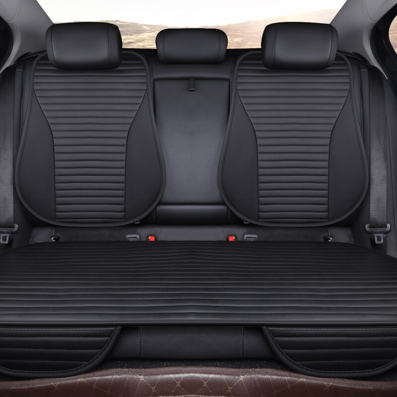 fácil de limpiar no se mueve los cojines del asiento del coche, accesorios cuatro estaciones universal pu cuero asientos no deslizantes cubierta impermeable M1