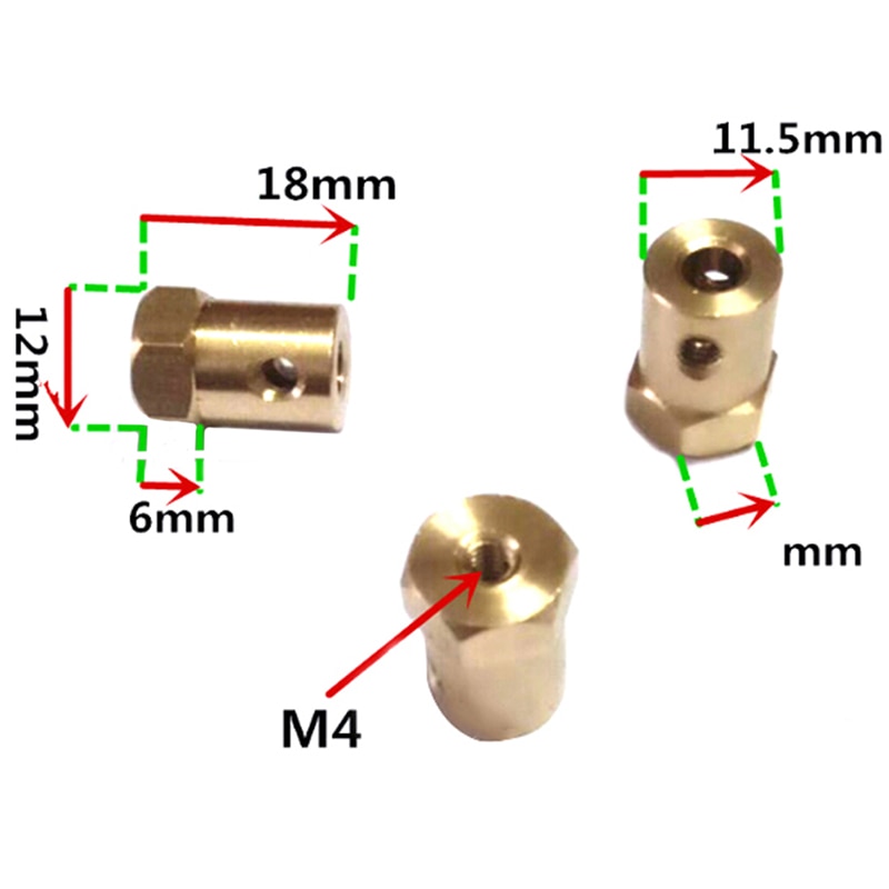 3/4/5/6/7/8mm motor girkobling 1pc rote fleksibel motoraksel koblingskobling