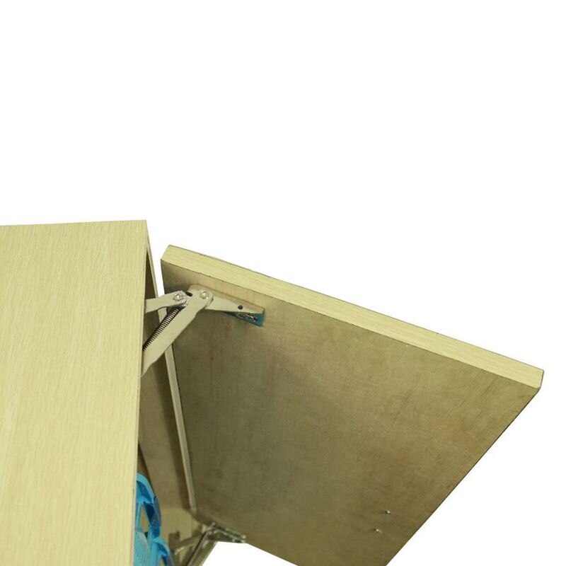 2 pièces z-type petite armoire porte charnière petit siège stockage tabouret fonction charnière fer nickelé oreiller charnière