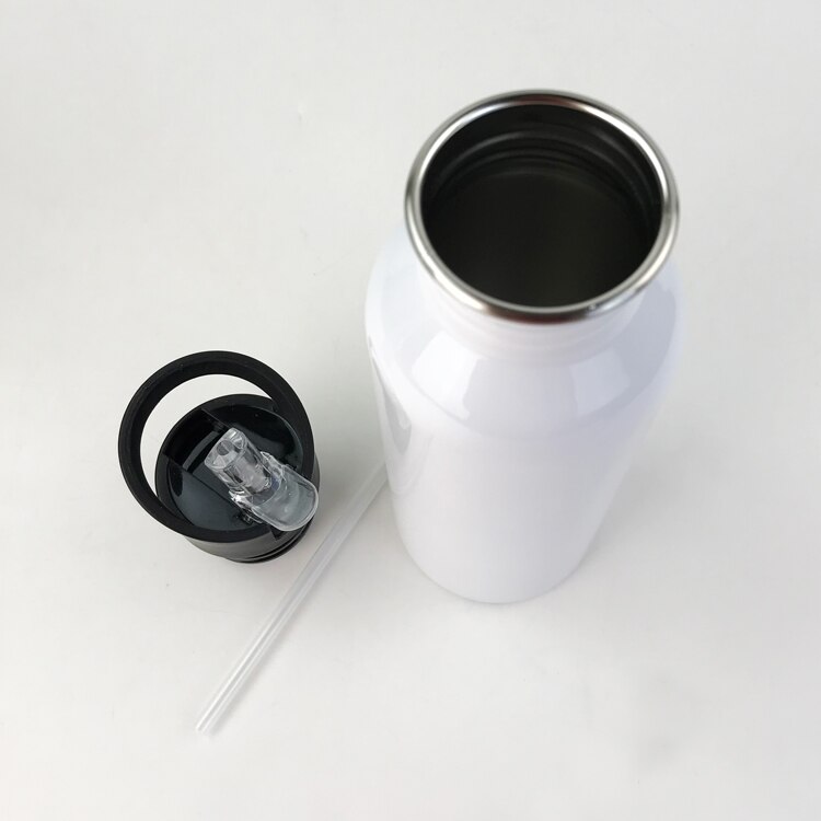 Blank sublimering 600ml termos flaskkopp överföringstryckning med sublimeringsbläck diy överföring värmepress tryckmaskin