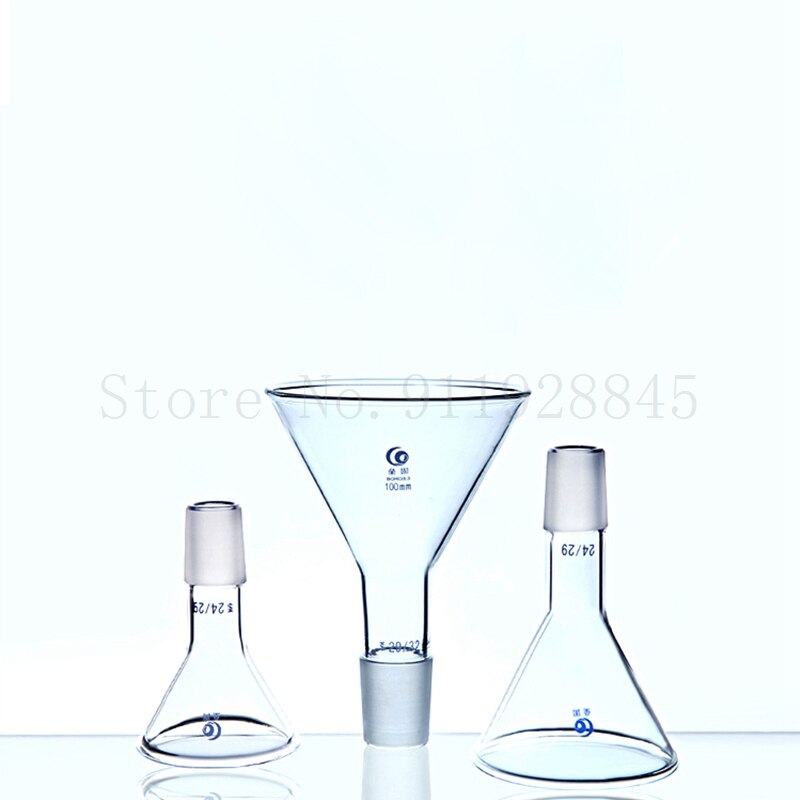 1Stck Klar 50mm zu 150mm Glas Konische Futter Trichter Mit Standard Boden-in Mund Für Mit in Labor Experiment Liefern