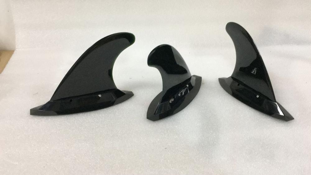 FCS Compatible soft flex side fin & removeable fin and side fin box for hardboards/inflatable boards, I sup boards: 4 sets 2inch fin set