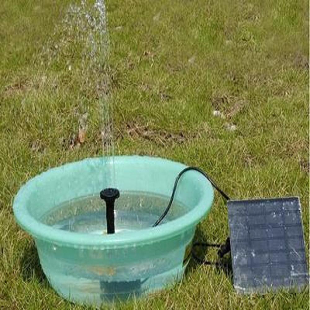 Mini Solar Fountain Outdoor Garden Pond Swimming Pool Water Fountain No Brush DC Water Wump for Bird Bath Garden Decoration
