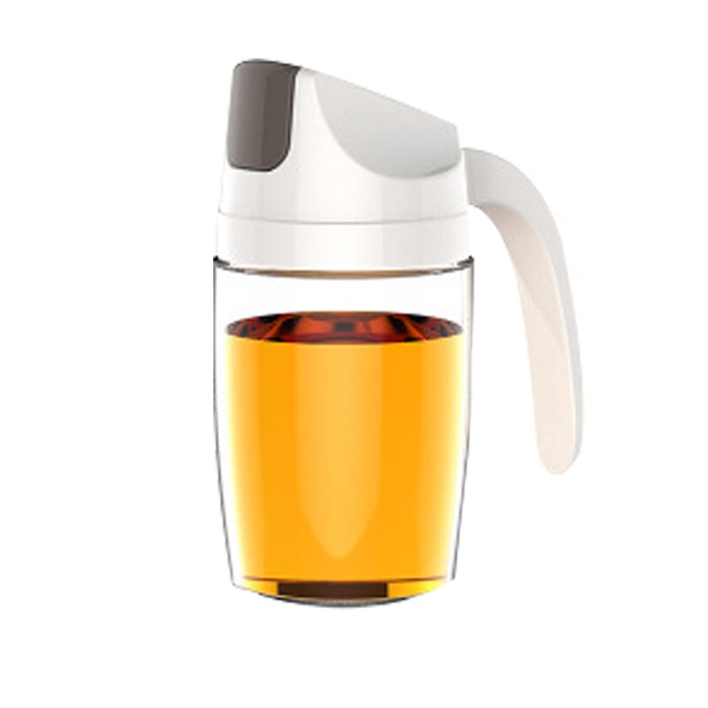 Da cucina di Olio di Vetro Bottiglia di distributore Automatico di Apertura Chiusura Casa Bottiglie per Olio E Aceto Miele D'oliva Contenitore di Olio di vendita calda: bianca 300ml