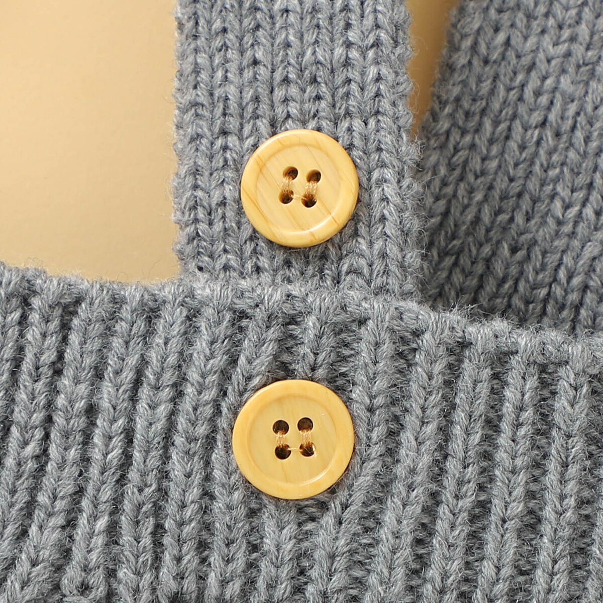 Citgeett Sommer freundlicher Baby Jungen Mädchen betroffen Overall SchöNe Ärmel Einfarbig Einteiliges Strampler Herbst Kleidung Tasten