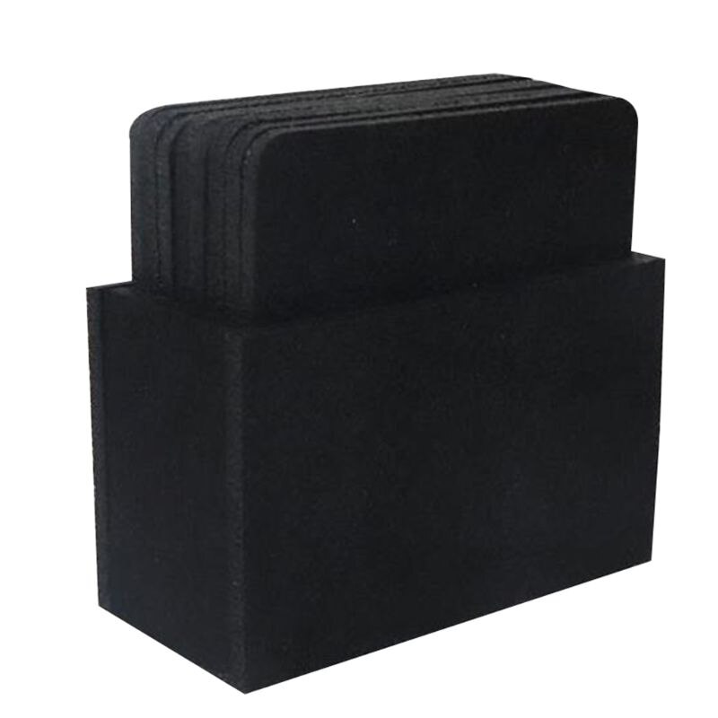 10Pcs Felt Drink Coaster Set with Holder Modern Decorative Coasters