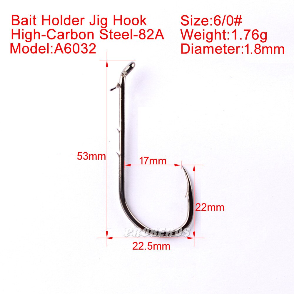 10pcs Barbed high carbon steel single hook Bait HookBarbed Fishing Hooks Sea Worm sofe lures Single Hook Set Fishing: H