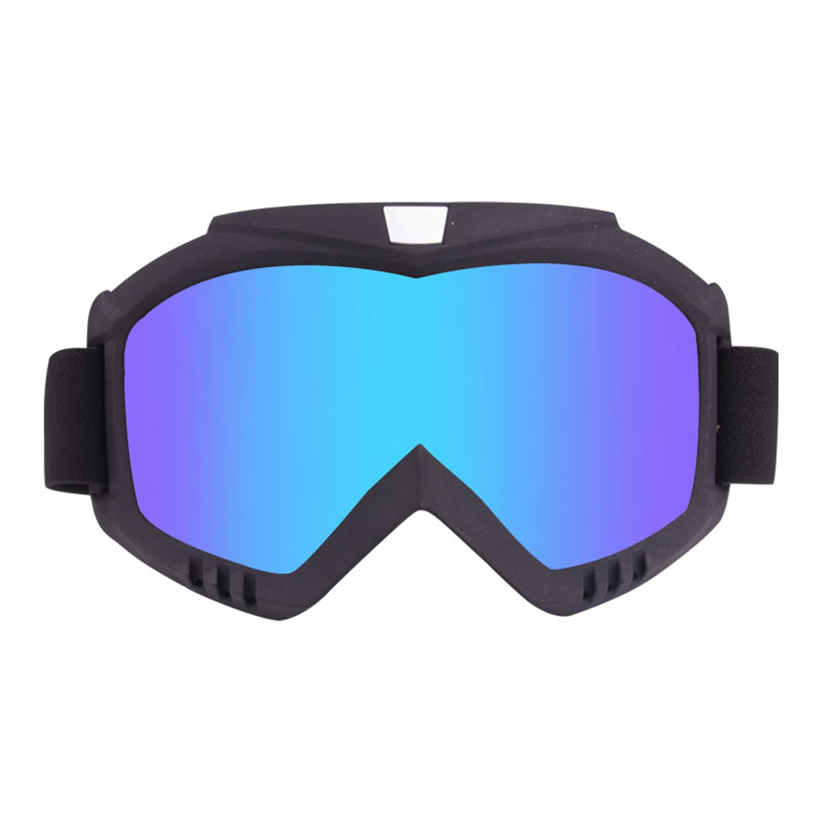 Polarized Motocross Goggles ATV Motorcycle Anti-UV Motorbike Ski Goggles Anti-Slip Strap Nose Cover Fit Glasses: Purple