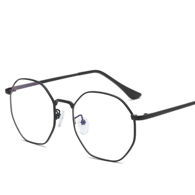 Polygon Blue Light Blocking Computer Glasses Retro Rimless Video Eyeglasses Reduce Eye Strain Anti Glare Clear Lens Men Women: 1