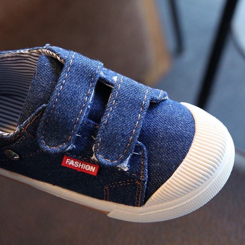 Kids Canvas Shoes Boy Toddler Soft Wear-Resistant Solid Color Girl Denim Single Shoes Spring Summer Casual child Shoes