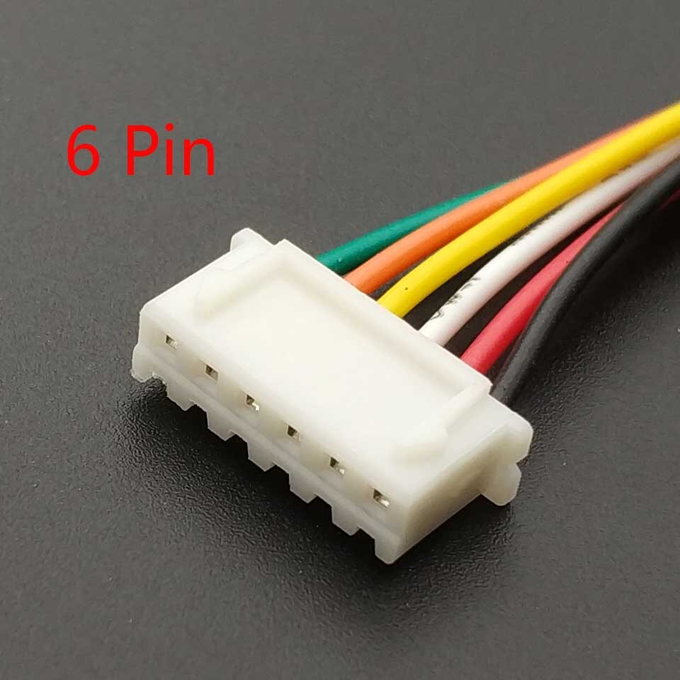 10 PCS XH 2.54 JST Connector Plug Wire Cable 20cm Long 26AWG 2/3/4/5/6/7/8/9/10/11/12P + XH 2.54 Connector plug Male connector: XH 2.54 6P