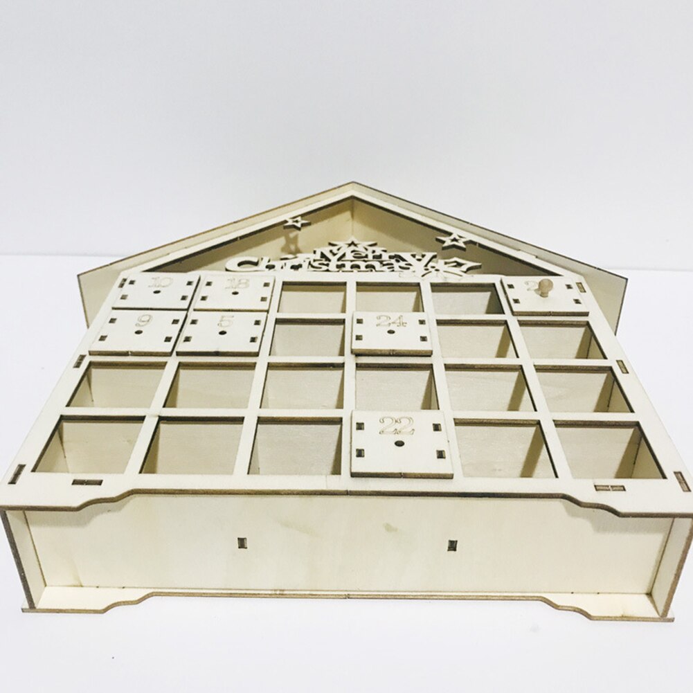 Xmas Countdown Advent Calendar Chocolate Box Cabinets Reusable Drawers Christmas For Handmade Christmas decoration