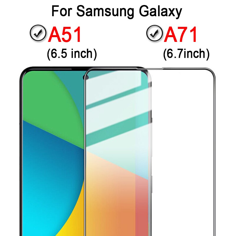 2-in-1 per il caso di Samsung Galaxy A71 A51 5G della macchina fotografica della copertura di vetro Temperato Samsung A71 A51 UN 71 51 sumsang samsun A71 A51 telefono coque