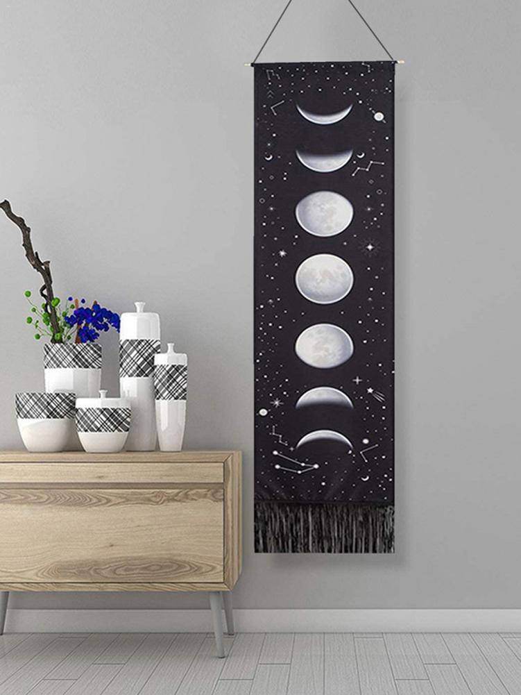 HD nadruk z księżycem fazy gobelin ściany wiszące na ścianę księżycowe zaćmienie gobeliny salon dekoracja sypialni obrazy tła