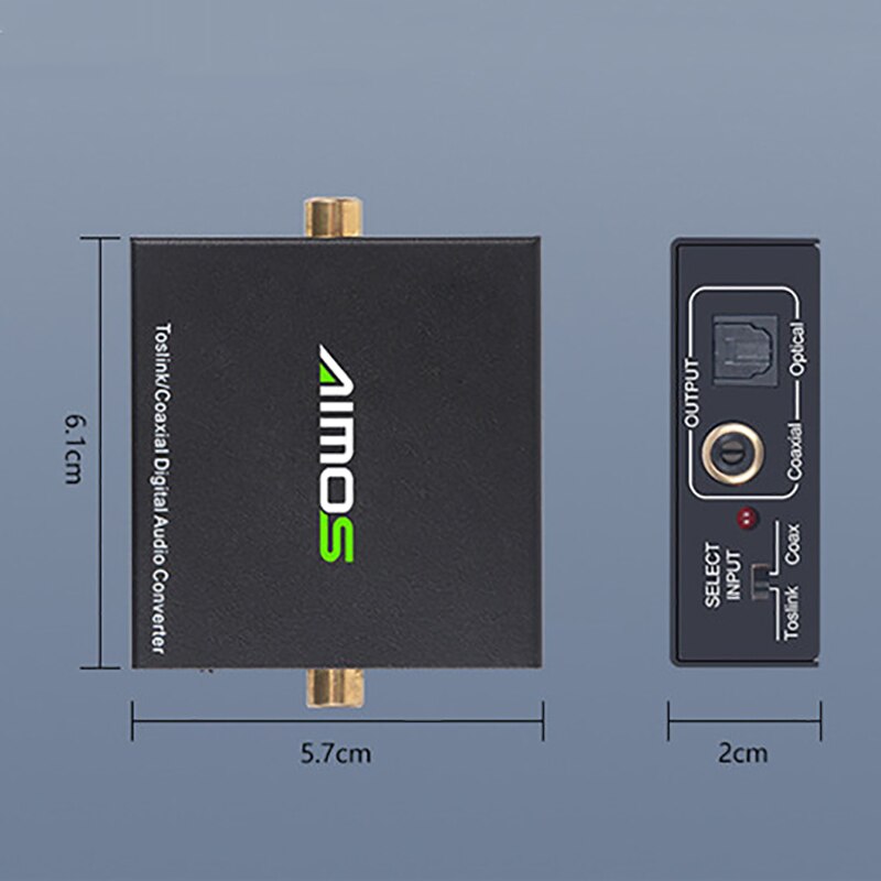 2 Way Optische Spdif Toslink Naar Coax Of Coaxiale Optische Spdif Toslink Bi-Directionele Schakelaar Digitale Audio Converter
