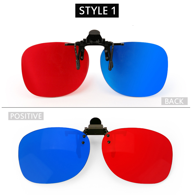 TORA-gafas 3D para proyector LED, accesorios de proyección 3D, caja de para cine en casa, rojo-azul