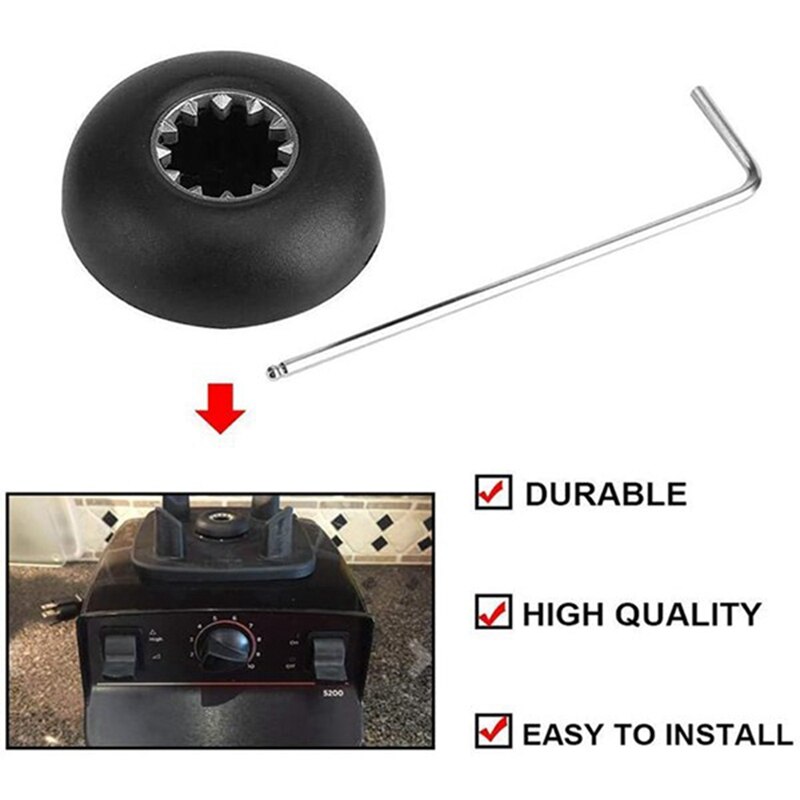 1 zestaw metal i tworzywo sztuczne czarny mikser gniazdo napędu zestaw wymienny dla Vitamix części zamienne robić blendera z kluczem