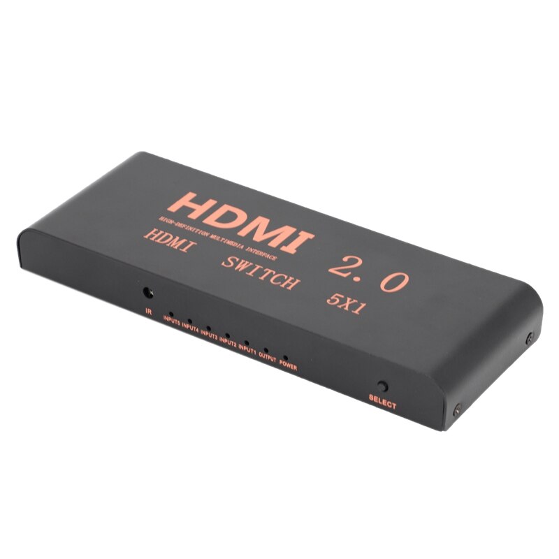 5 in 1 ud 2.0 switcher 4 k 60hz hd switcher understøtter blu-ray input /3d output / hdcp 2.2/ hdr dynamisk